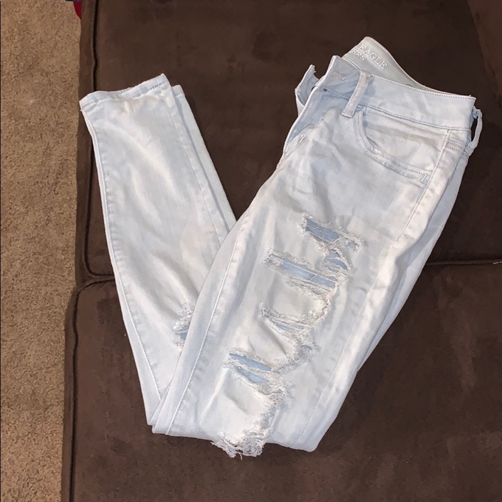 ripped American Eagle jeans